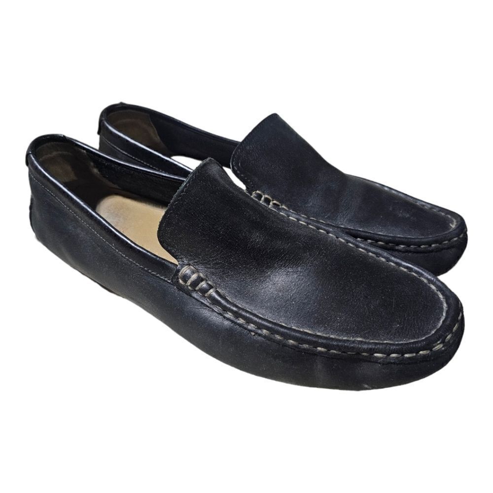 COLE HAAN Driving Loafers Shoes Somerset Venetian II Black - Size 12